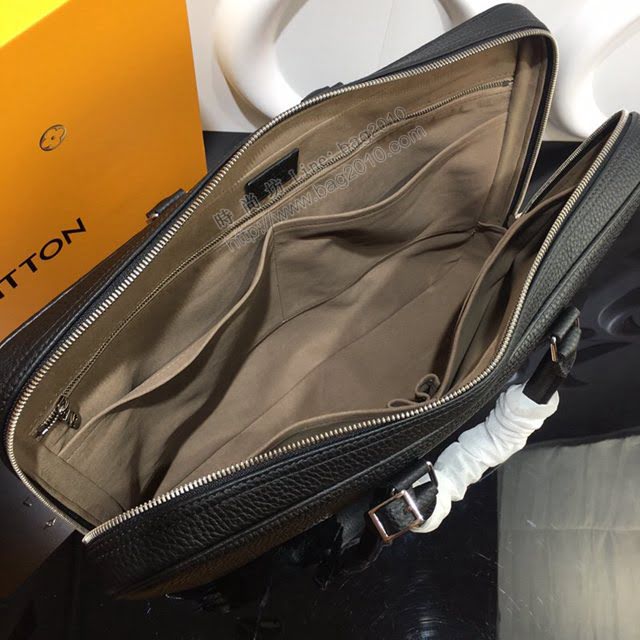 lv新款包包 路易威登Porte-Documents Voyage公事包 Taurillon小牛皮 lv時尚商務男士公事包 N56003  ydh3894